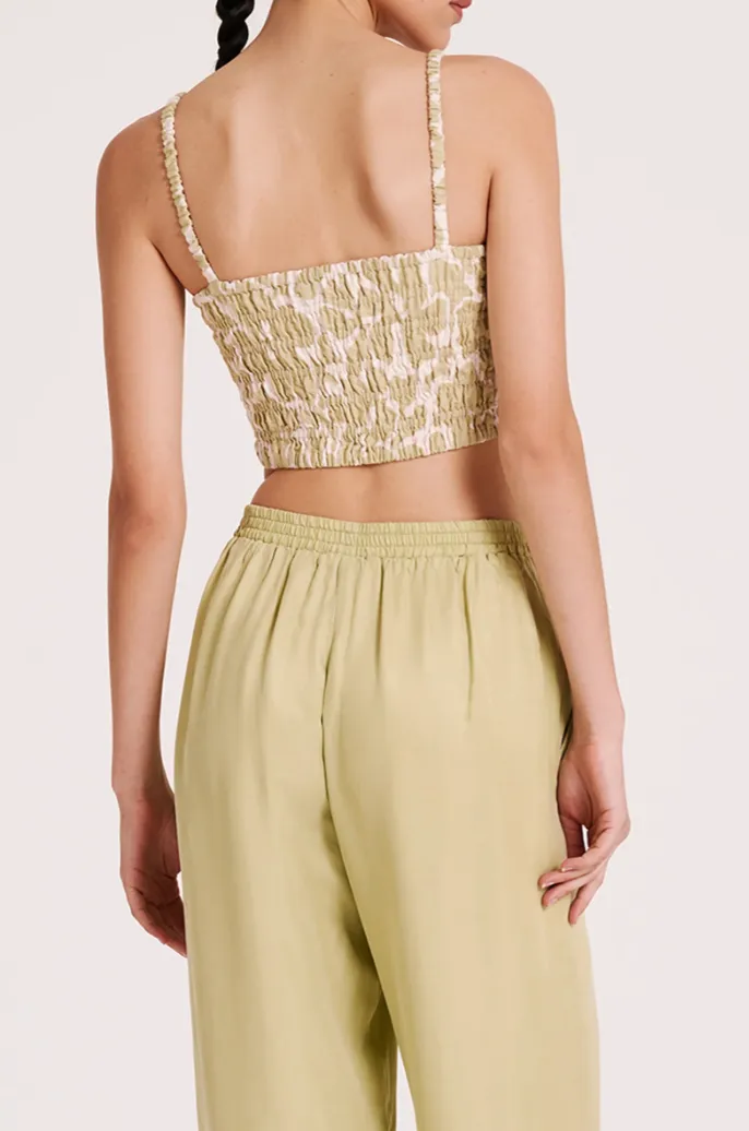 Soraya Shirred Bodice Aloe