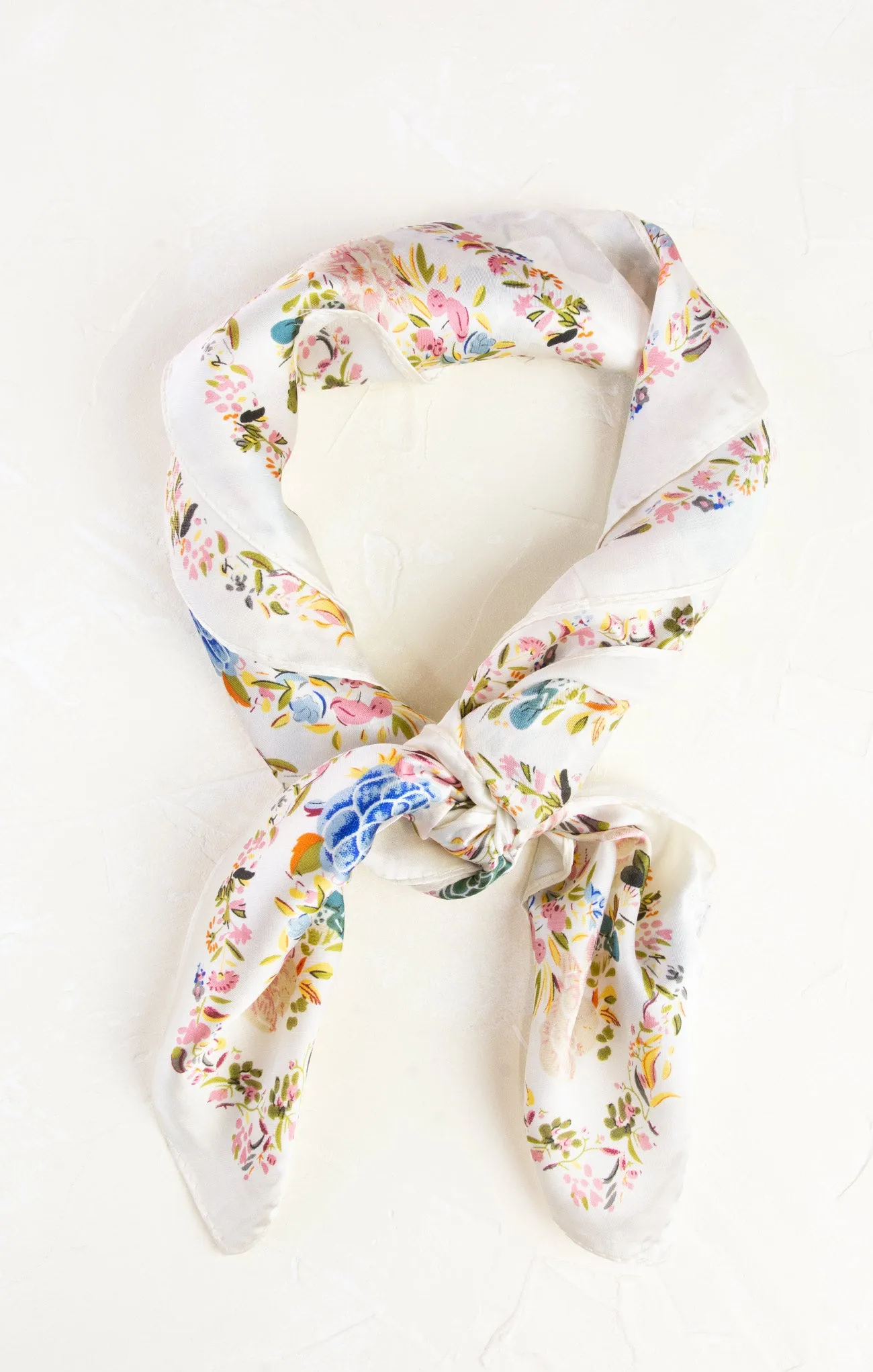 Spring Wonderland Square Silk Bandana