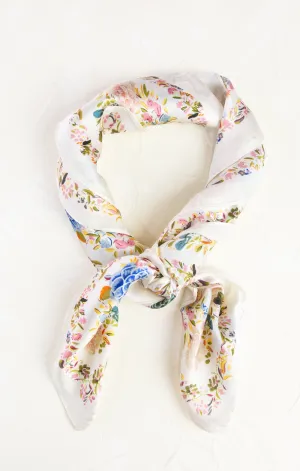 Spring Wonderland Square Silk Bandana