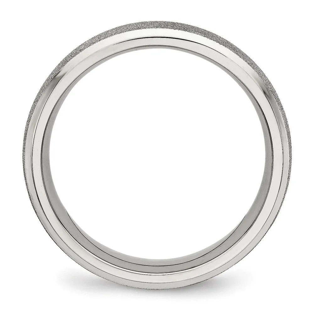 Stainless Steel Polished Laser Cut 6mm Band