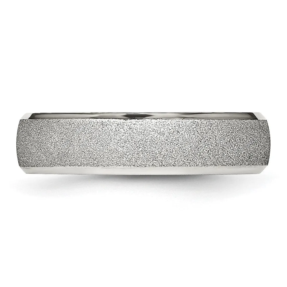 Stainless Steel Polished Laser Cut 6mm Band