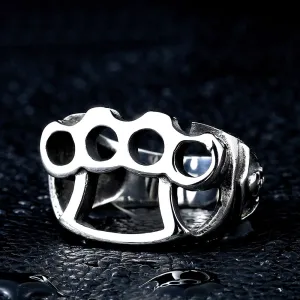 Steel Brass Knuckles Ring