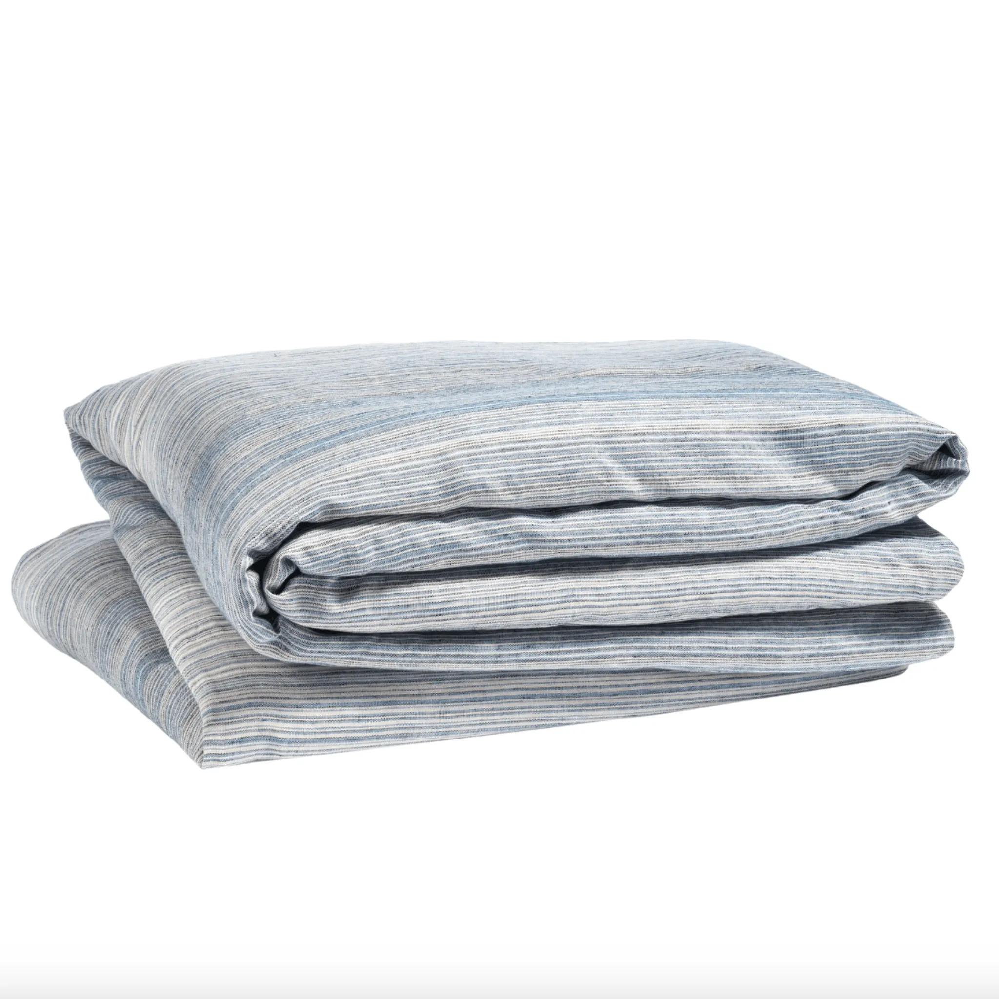 Sterling Stripe Linen Blue Duvet Cover
