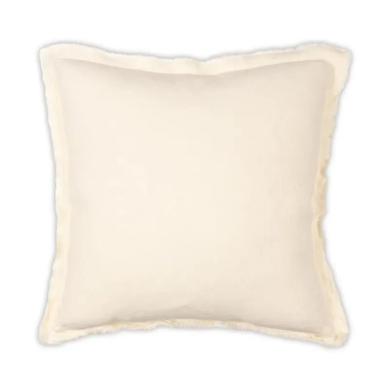 Stonewashed Linen Oyster Pillow 22x22