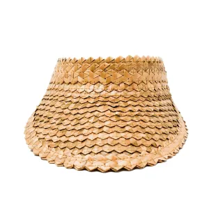 STRAW SUN VISOR - CARAMEL by POPPY   SAGE