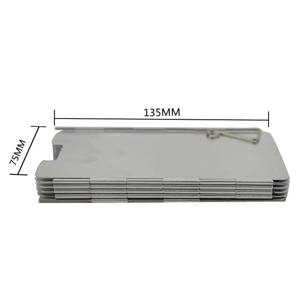 Strong Durable 9 Plates Foldable Stove Windshield