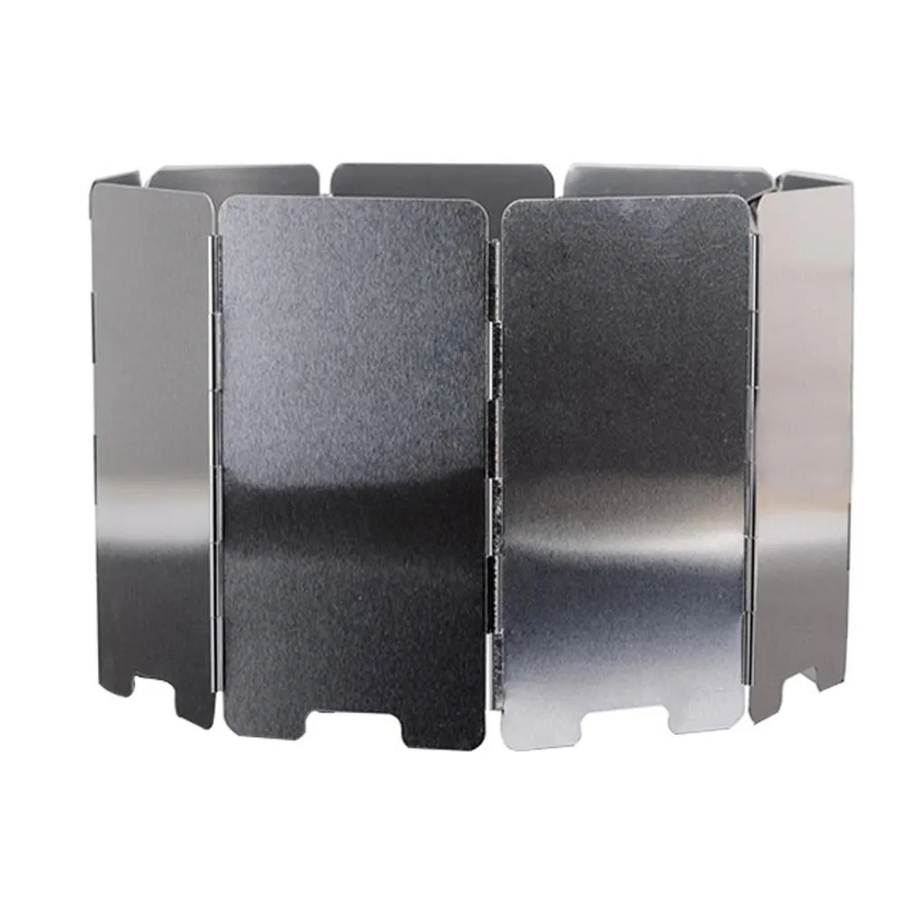 Strong Durable 9 Plates Foldable Stove Windshield