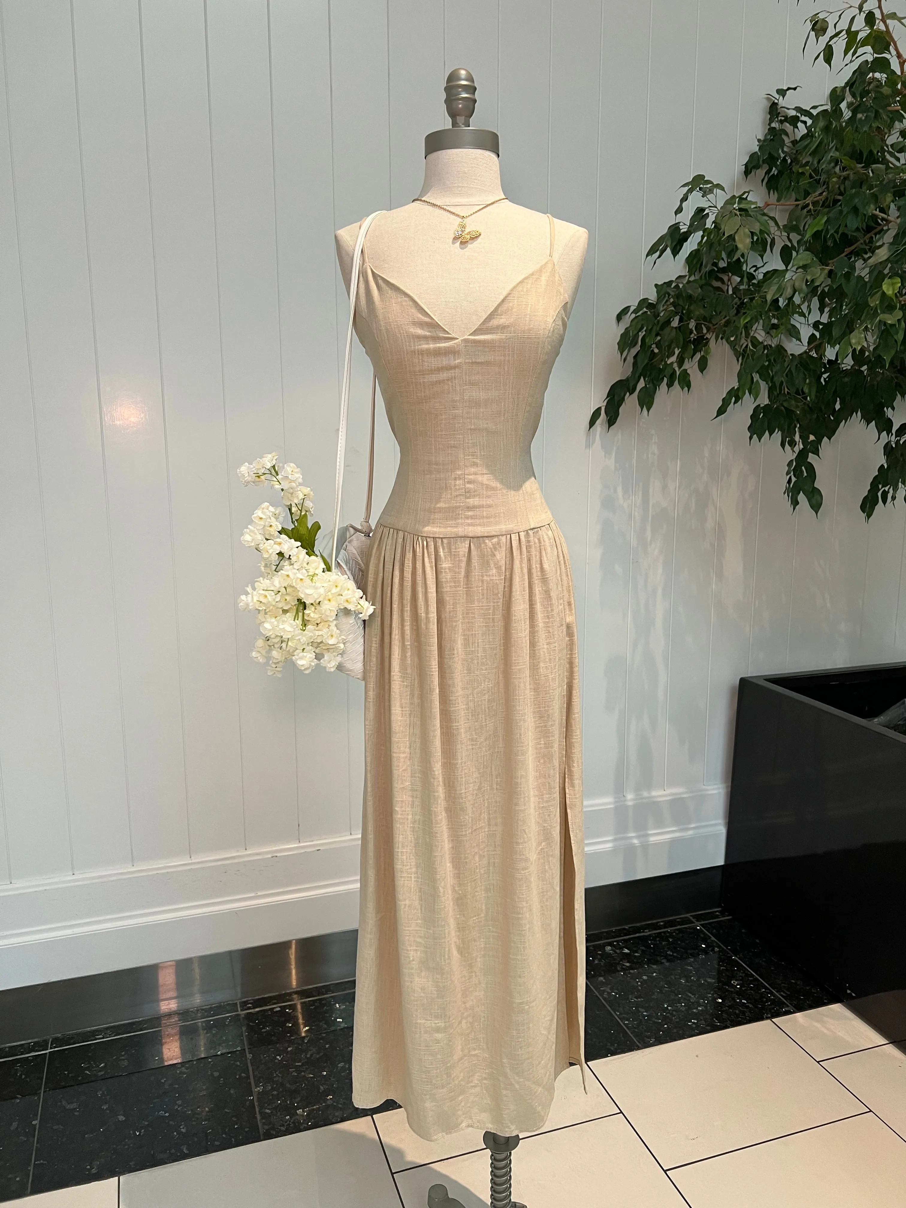Sunny Villa Linen Dress