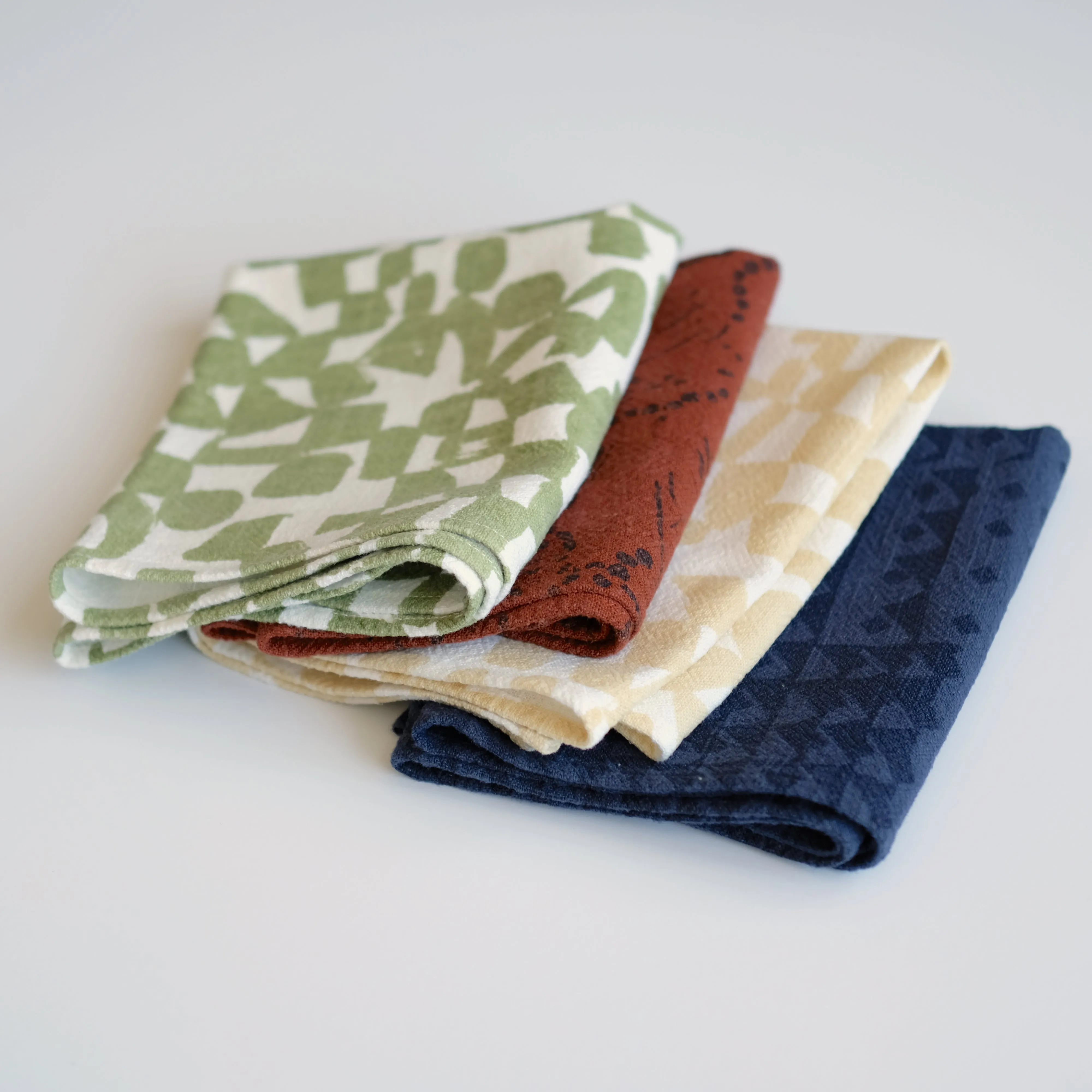 Tea Towel - Checks - Vanilla