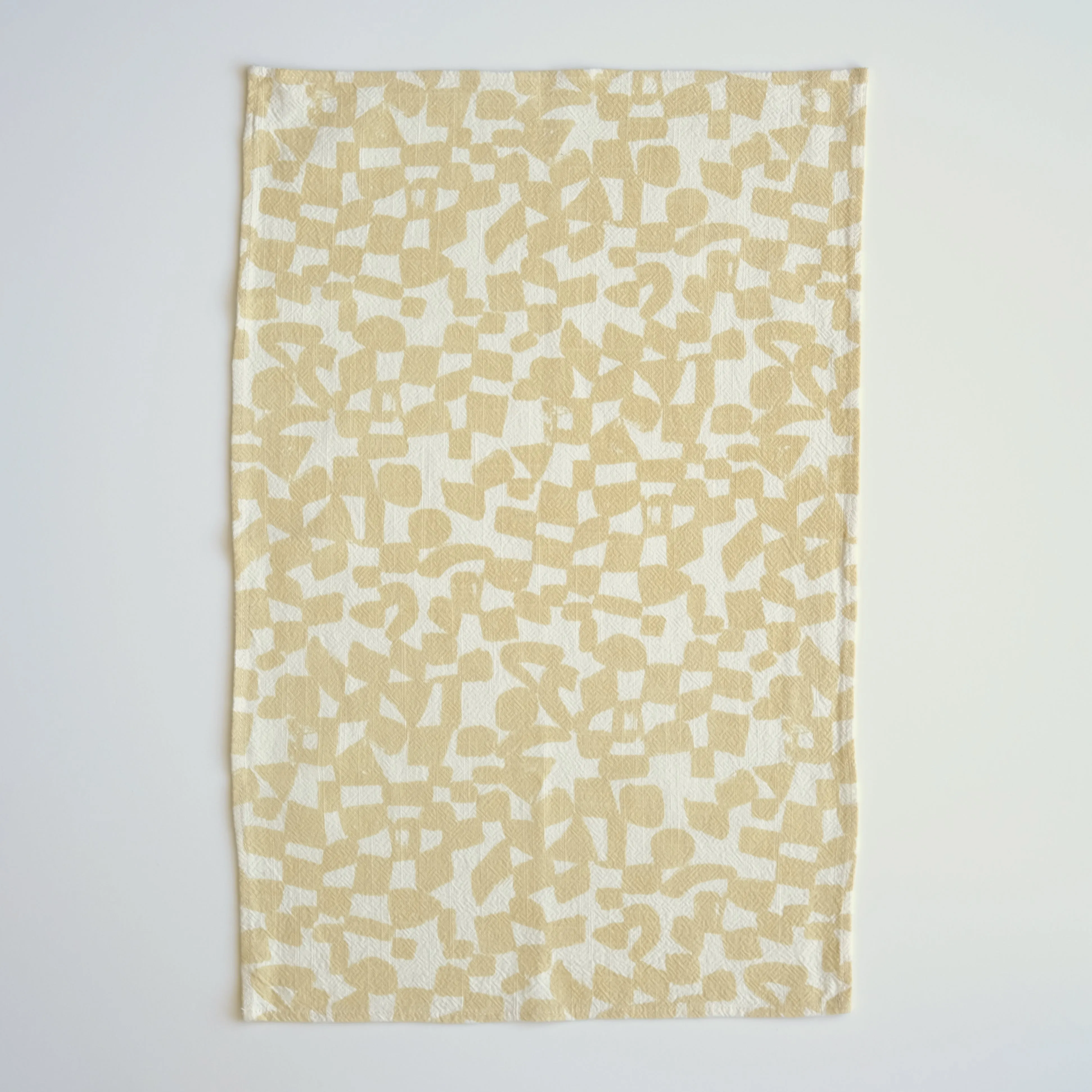 Tea Towel - Checks - Vanilla