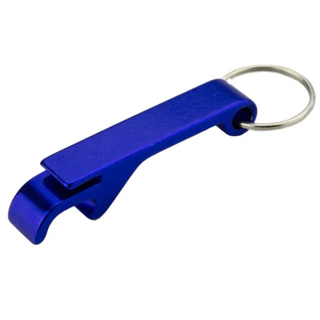 TEMLUM Beer Bottle Opener Keychain 4 in 1 Pocket Aluminum Beer Bottle Opener can Personalized Logo 11 Colors Wedding Favor Gifts