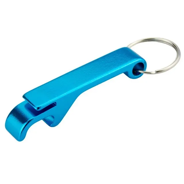 TEMLUM Beer Bottle Opener Keychain 4 in 1 Pocket Aluminum Beer Bottle Opener can Personalized Logo 11 Colors Wedding Favor Gifts