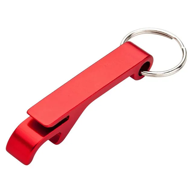 TEMLUM Beer Bottle Opener Keychain 4 in 1 Pocket Aluminum Beer Bottle Opener can Personalized Logo 11 Colors Wedding Favor Gifts