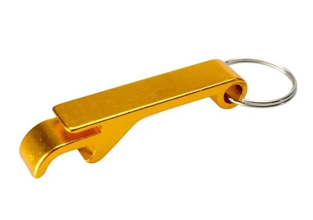 TEMLUM Beer Bottle Opener Keychain 4 in 1 Pocket Aluminum Beer Bottle Opener can Personalized Logo 11 Colors Wedding Favor Gifts