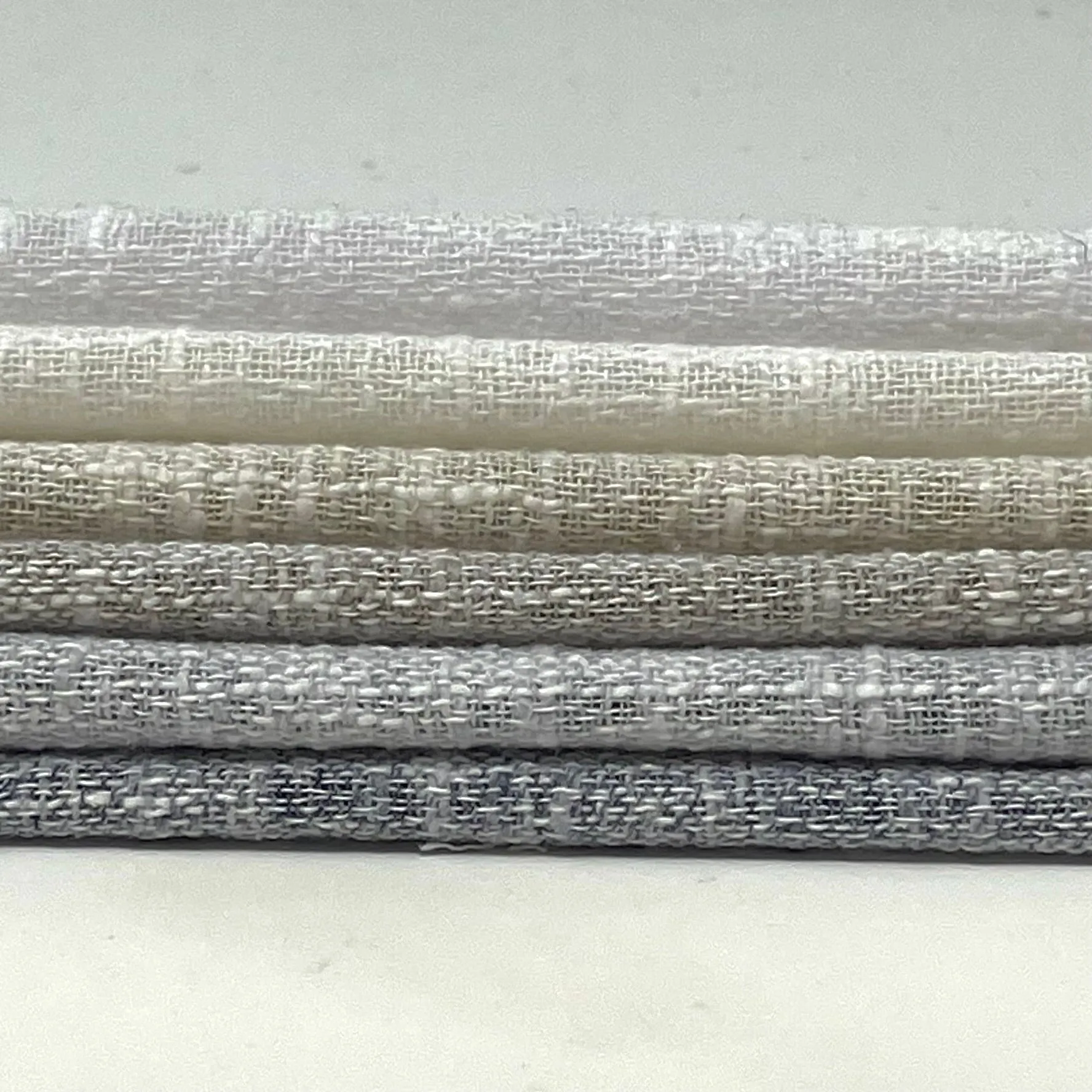 Textured Solid Sheer Linen Blend Fabric By The Yard/CL1065