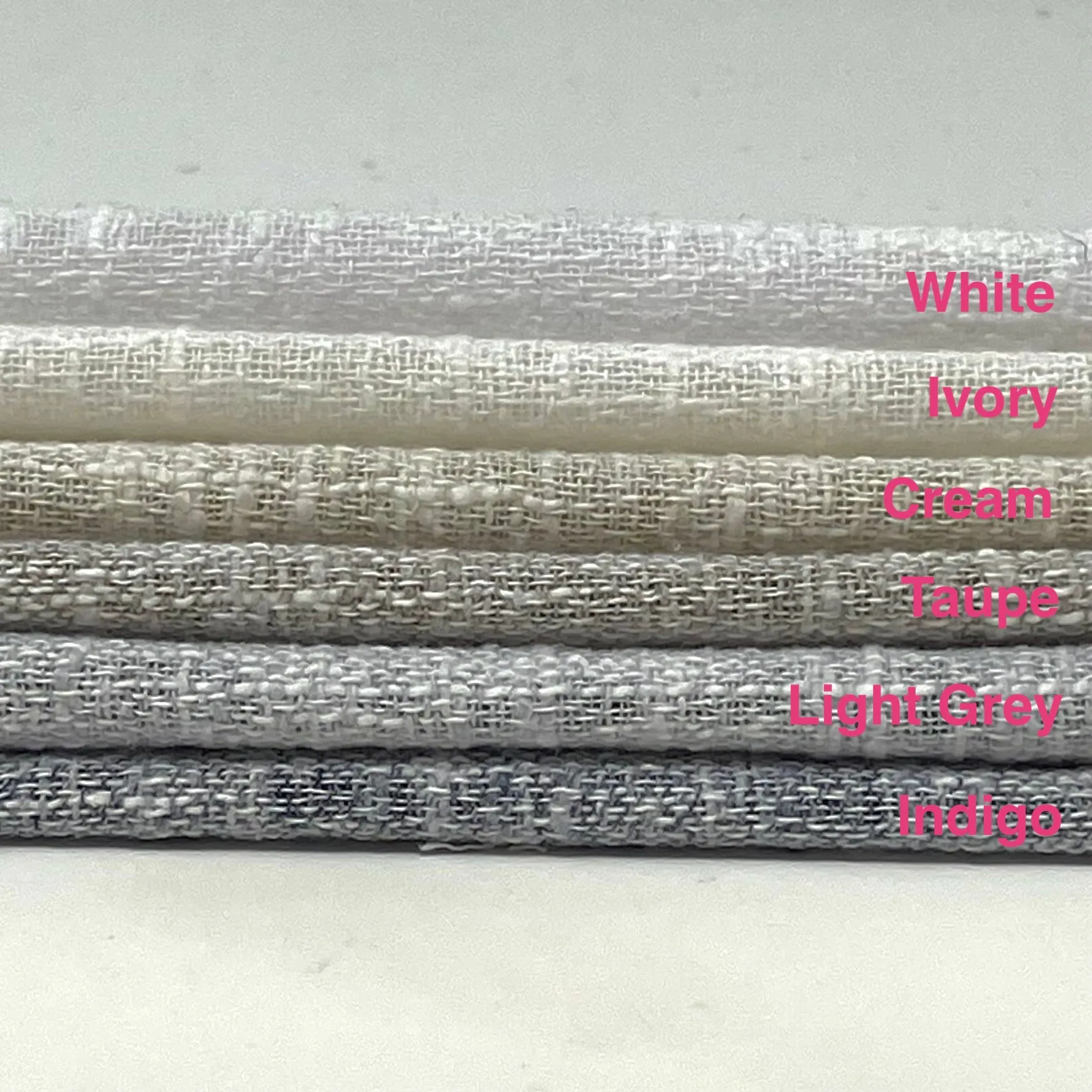 Textured Solid Sheer Linen Blend Fabric By The Yard/CL1065