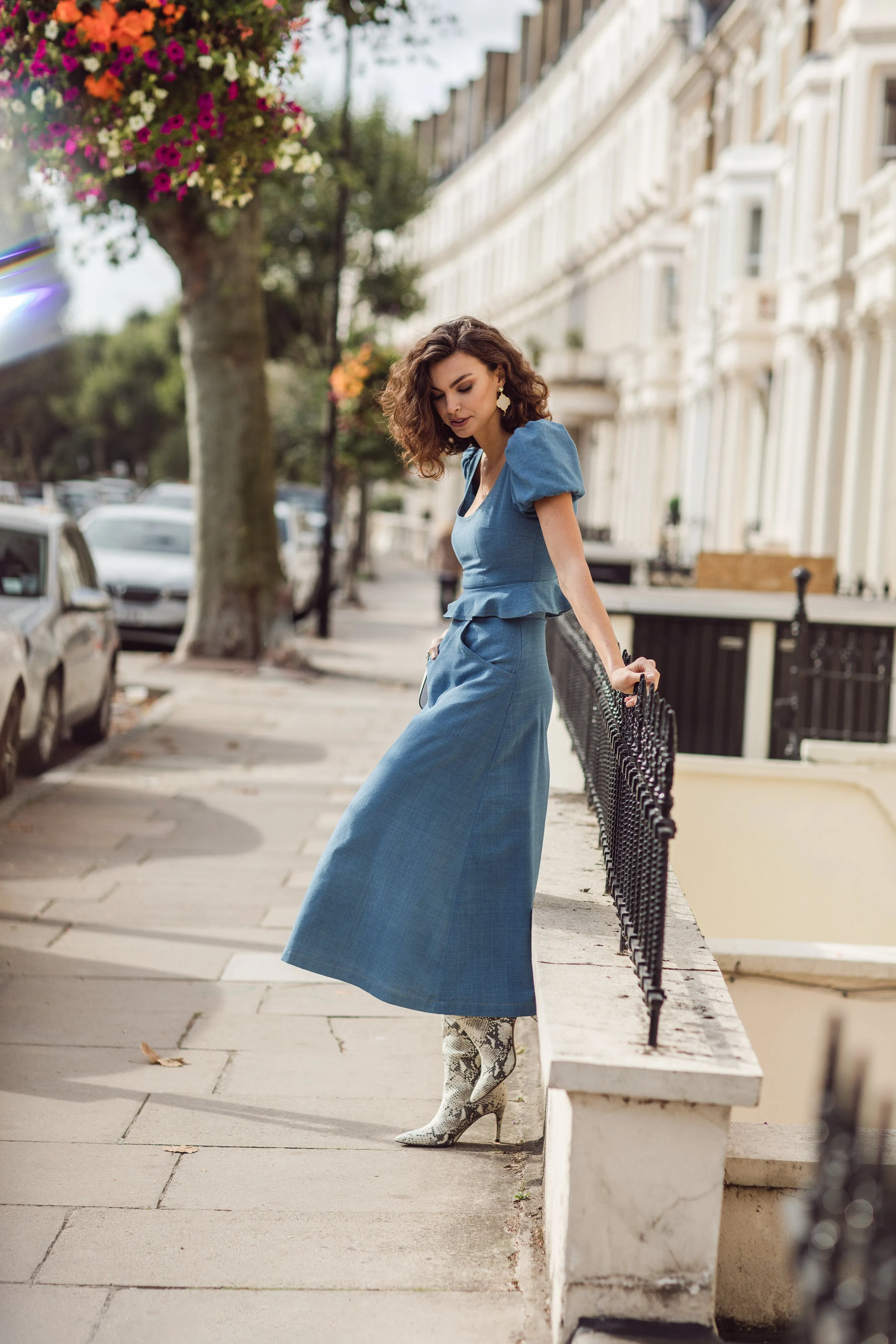 The Alice Skirt in Indigo