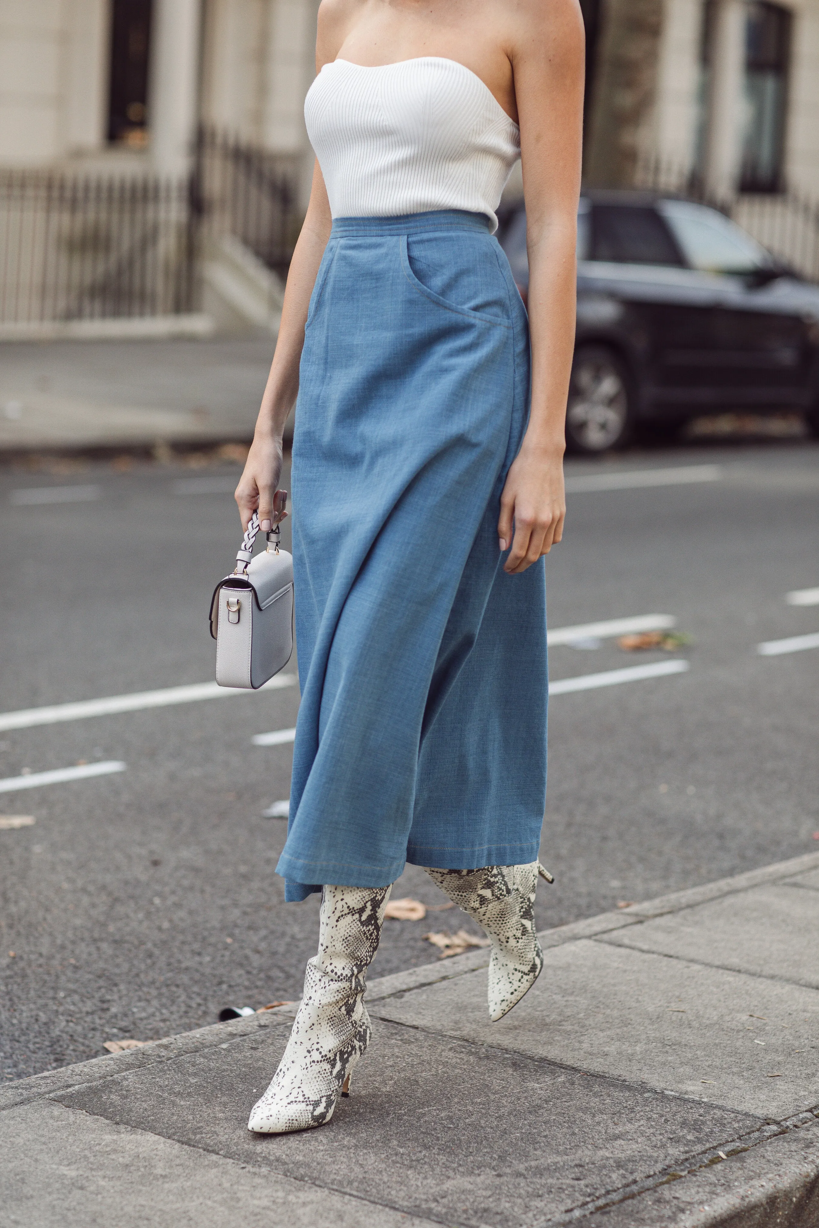 The Alice Skirt in Indigo