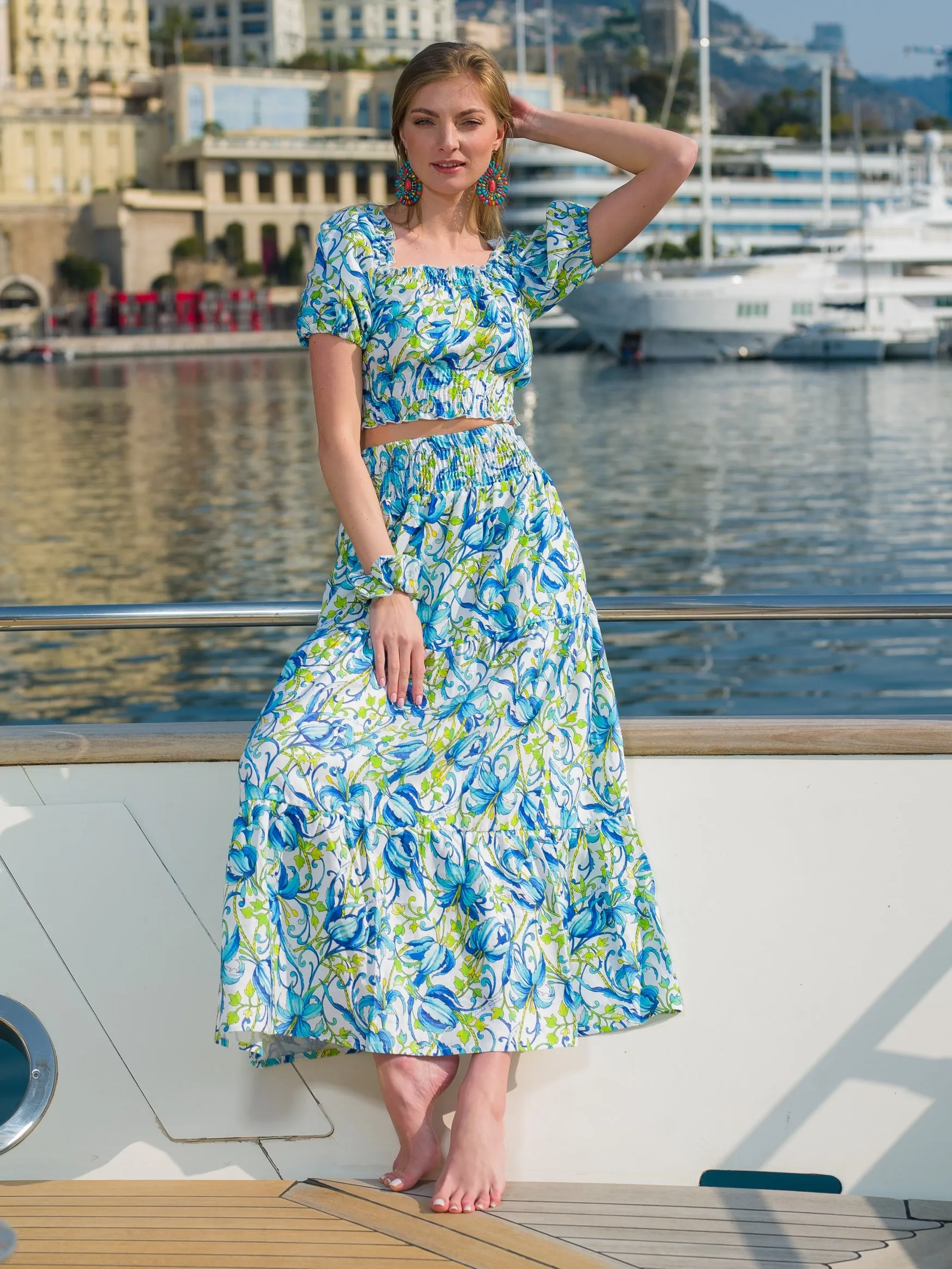 THE FLOUNCED SKIRT POSITANO