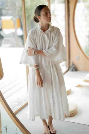 The Juliette (Natural Cotton Linen / Cotton Lace) - Made to Order