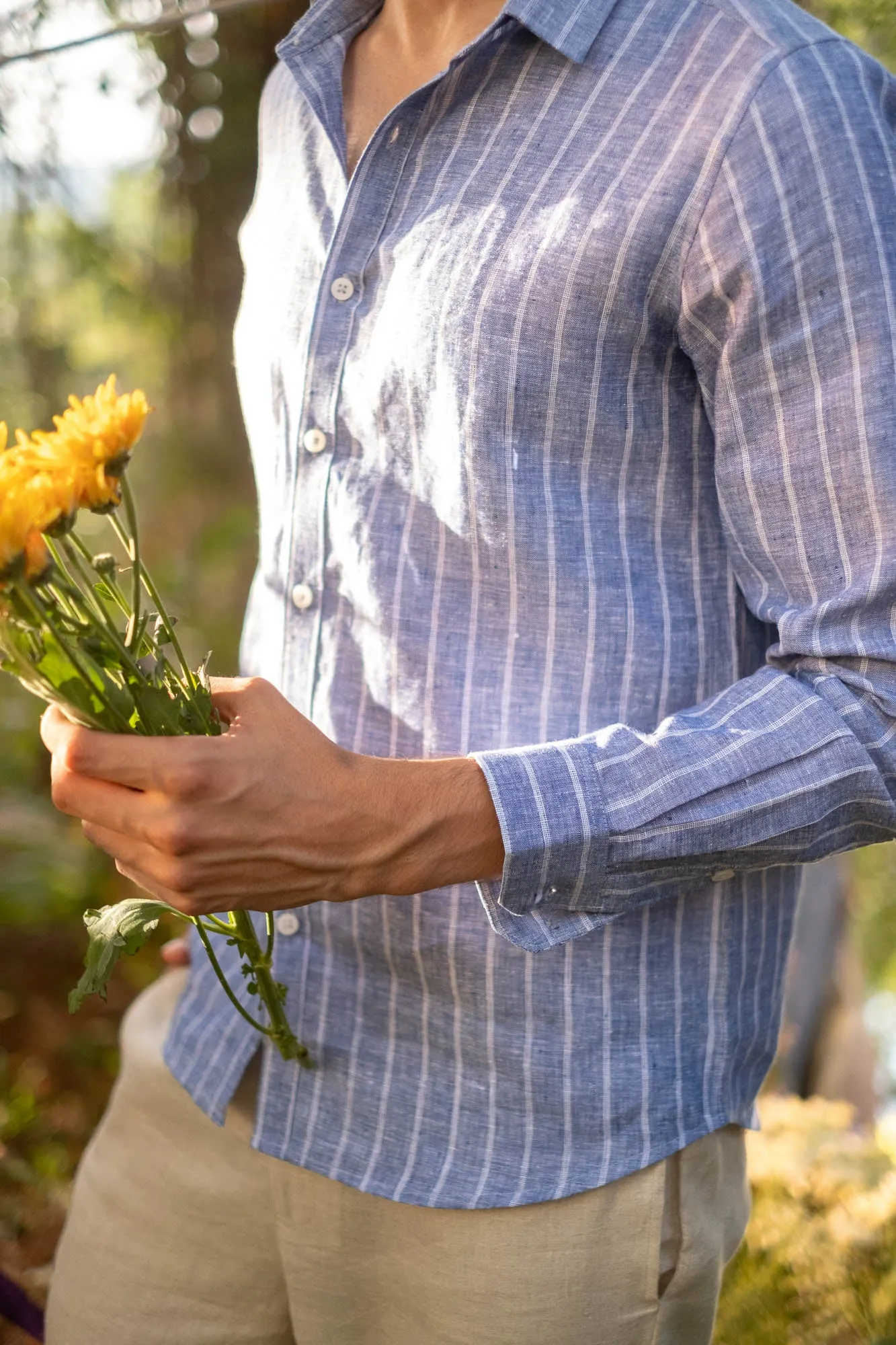 The Linen Pocketless Shirt