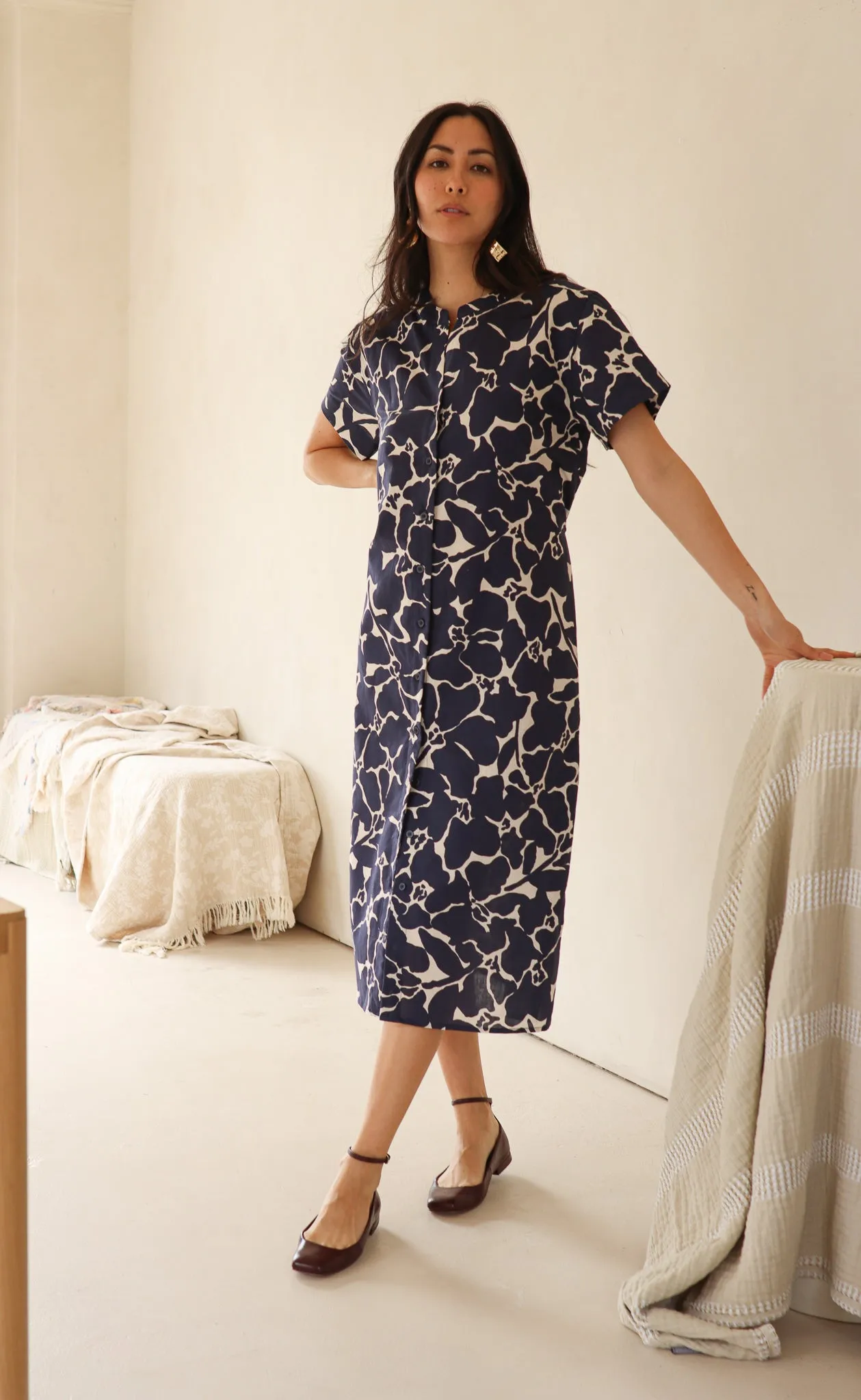 The Naturalist - Shift Dress - Linen Cotton Blend