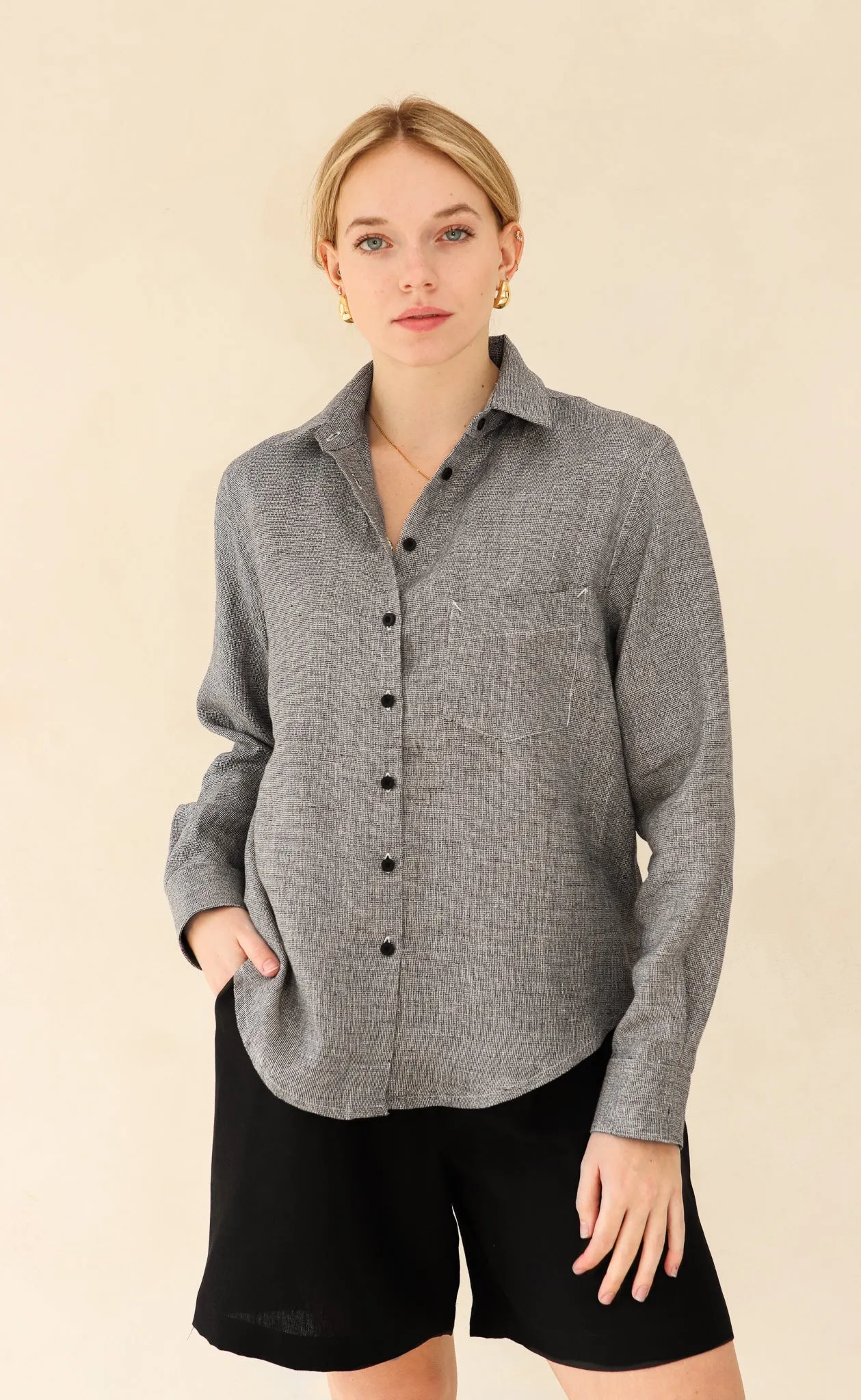 The Painter - Proper Fit - Melange Linen