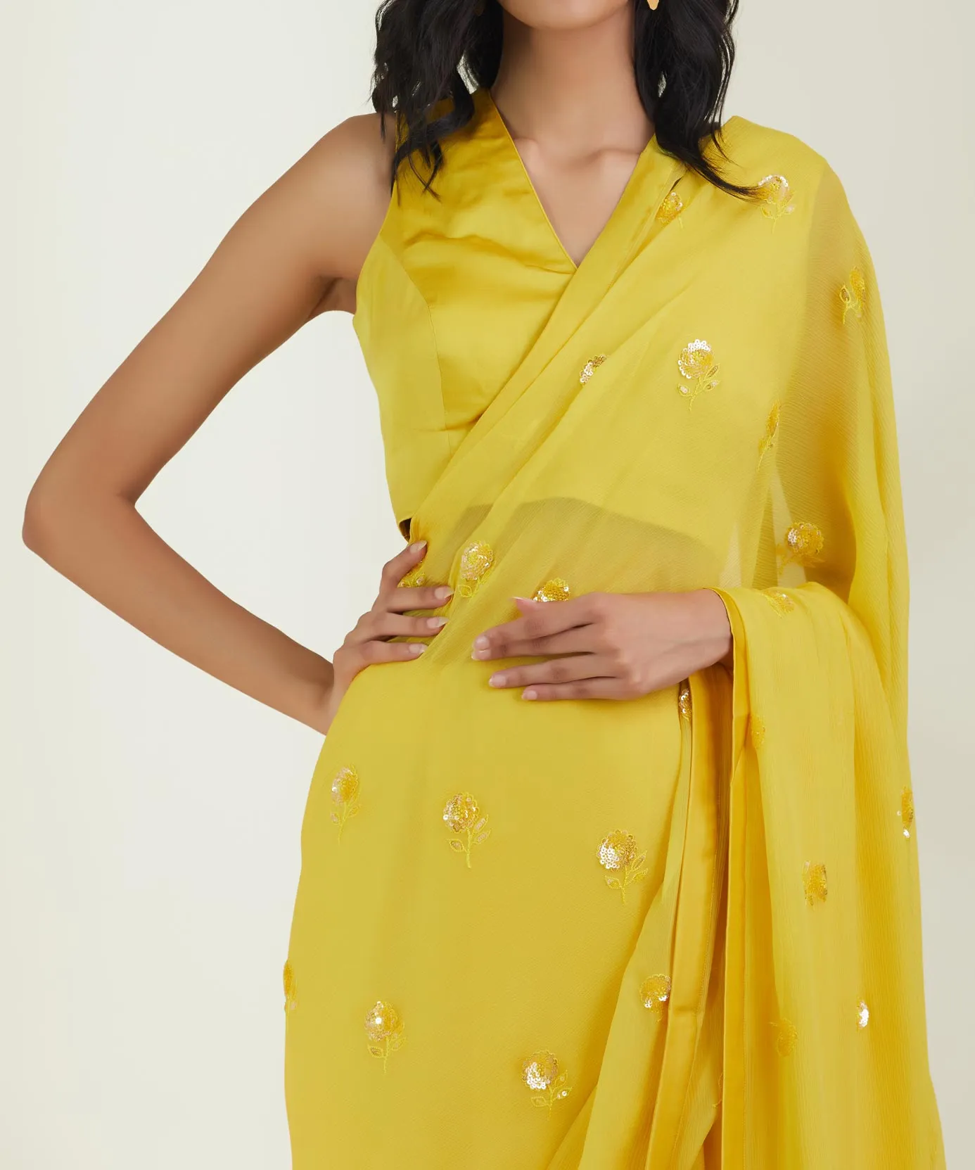 The Shining Sun Saree
