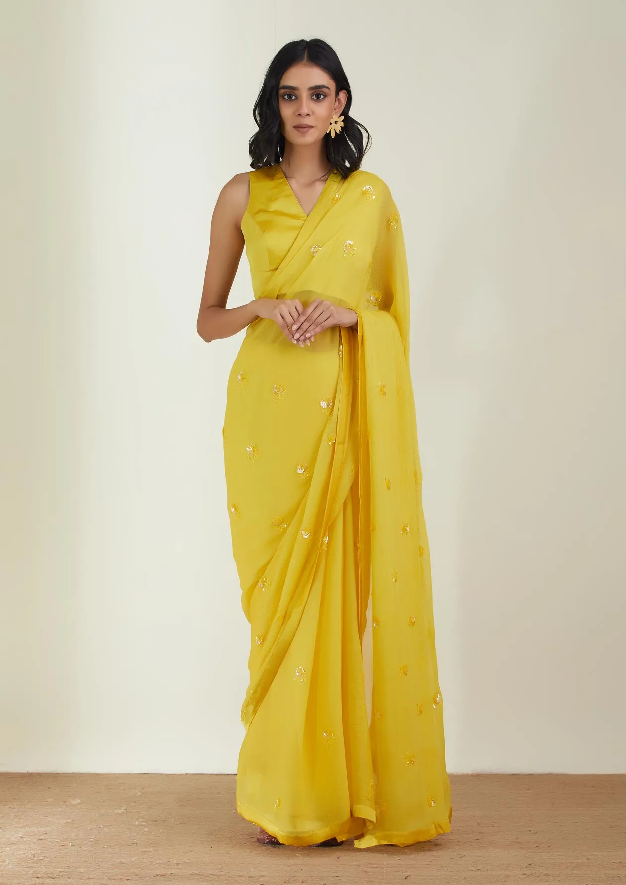 The Shining Sun Saree