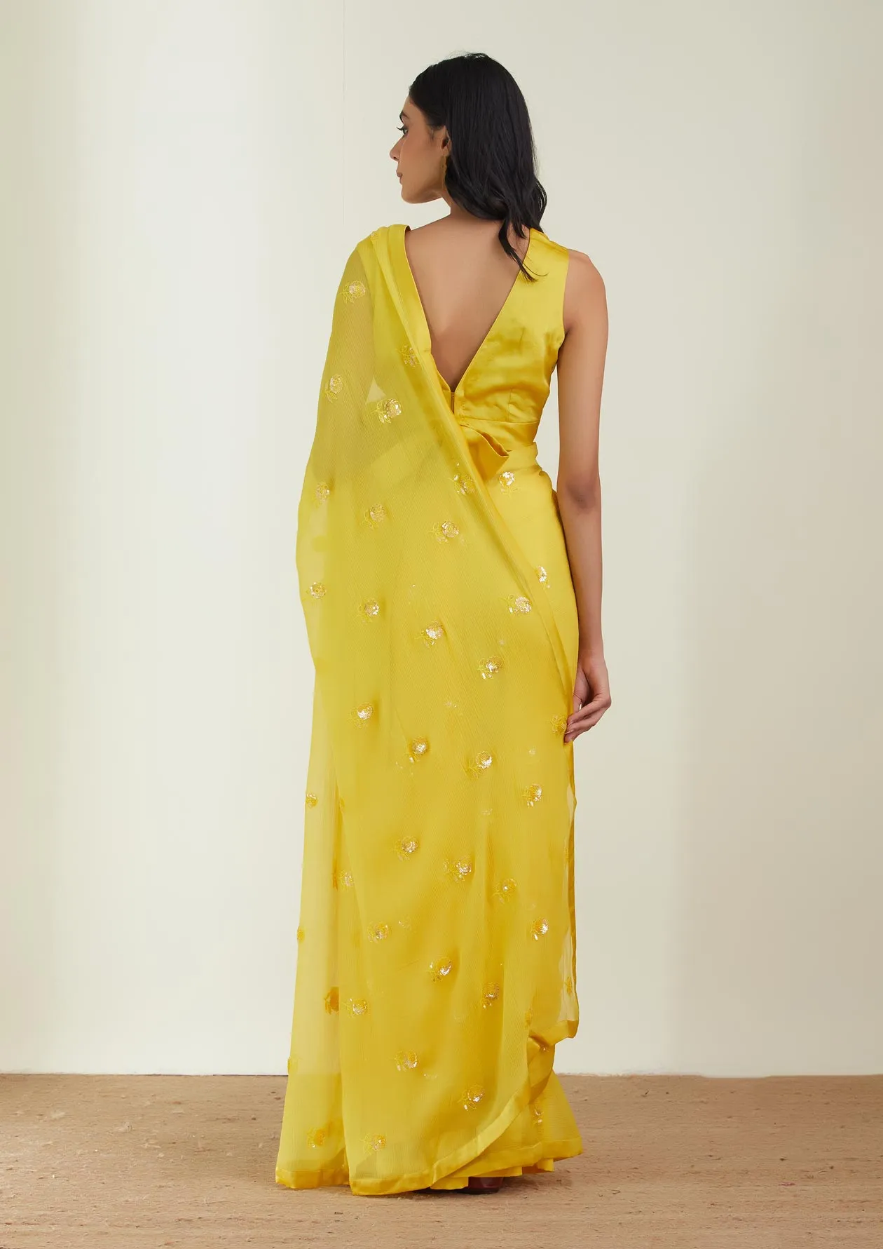 The Shining Sun Saree