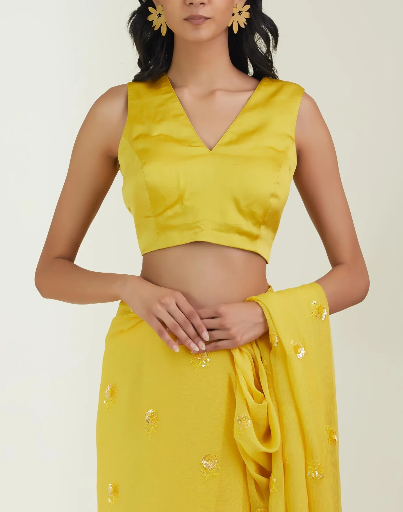 The Shining Sun Saree