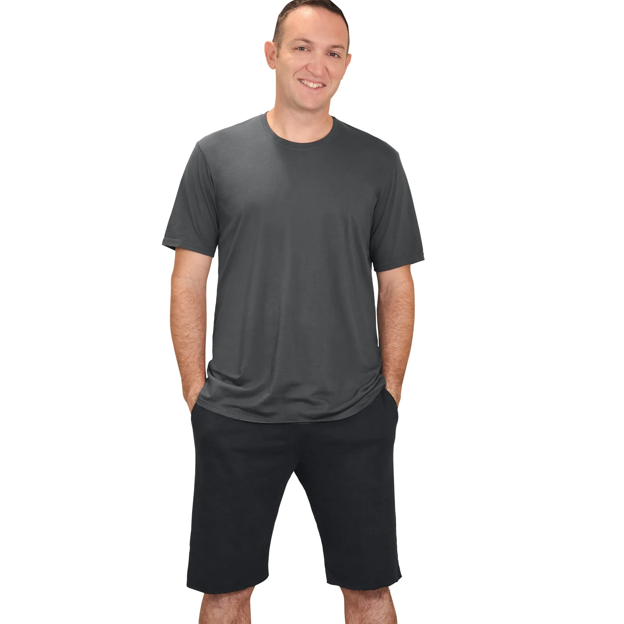 The Softest Mens Cotton Fleece Short | Dark Navy
