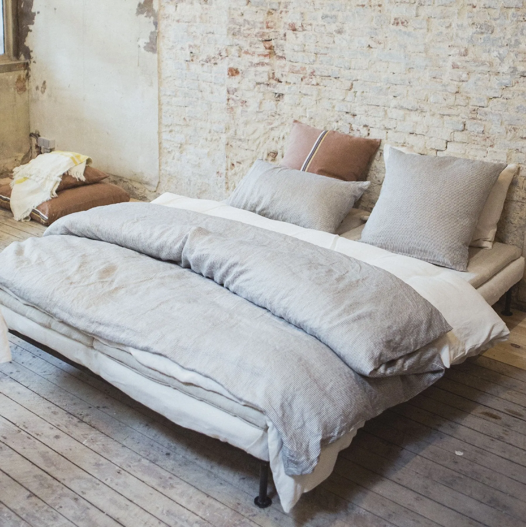 the workshop stripe duvet cover