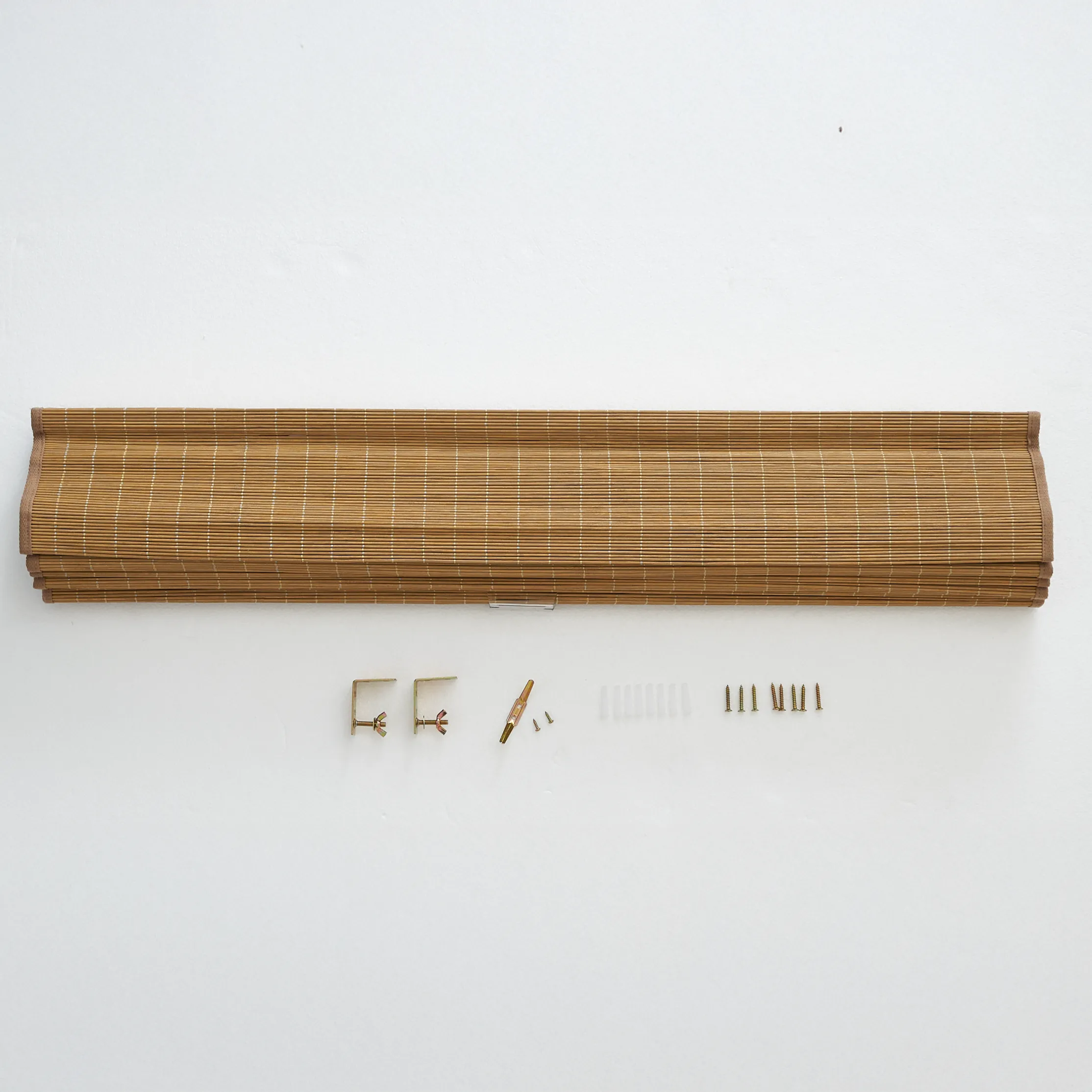 Tina Woven Bamboo Shade| Light Carbon