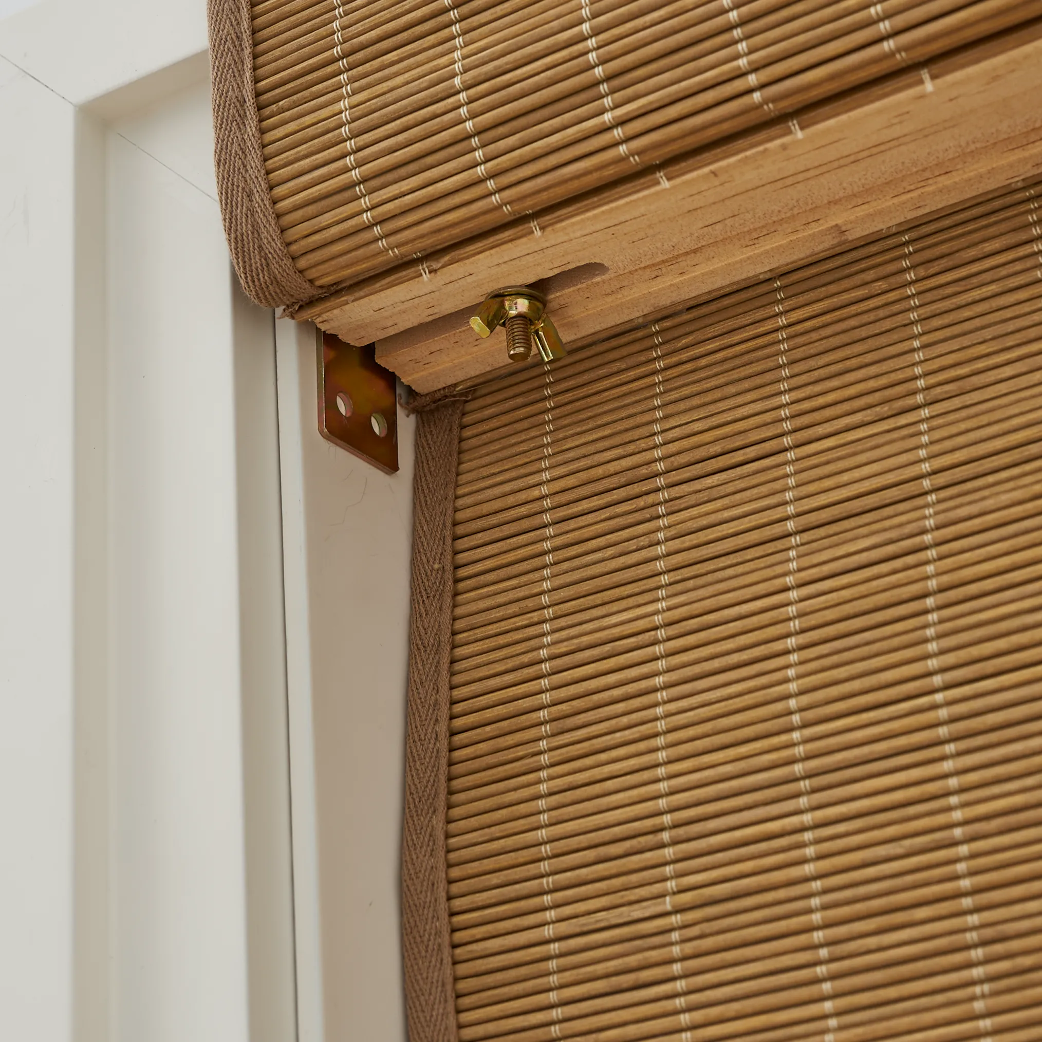 Tina Woven Bamboo Shade| Light Carbon