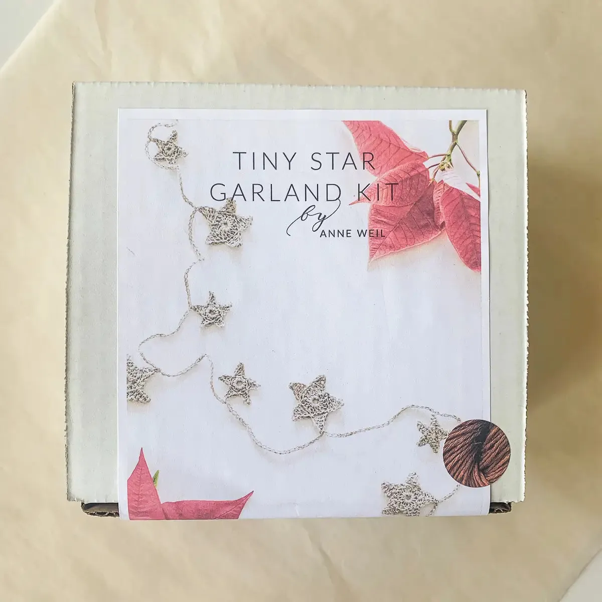 Tiny Crochet Star Garland Kit, Ivory
