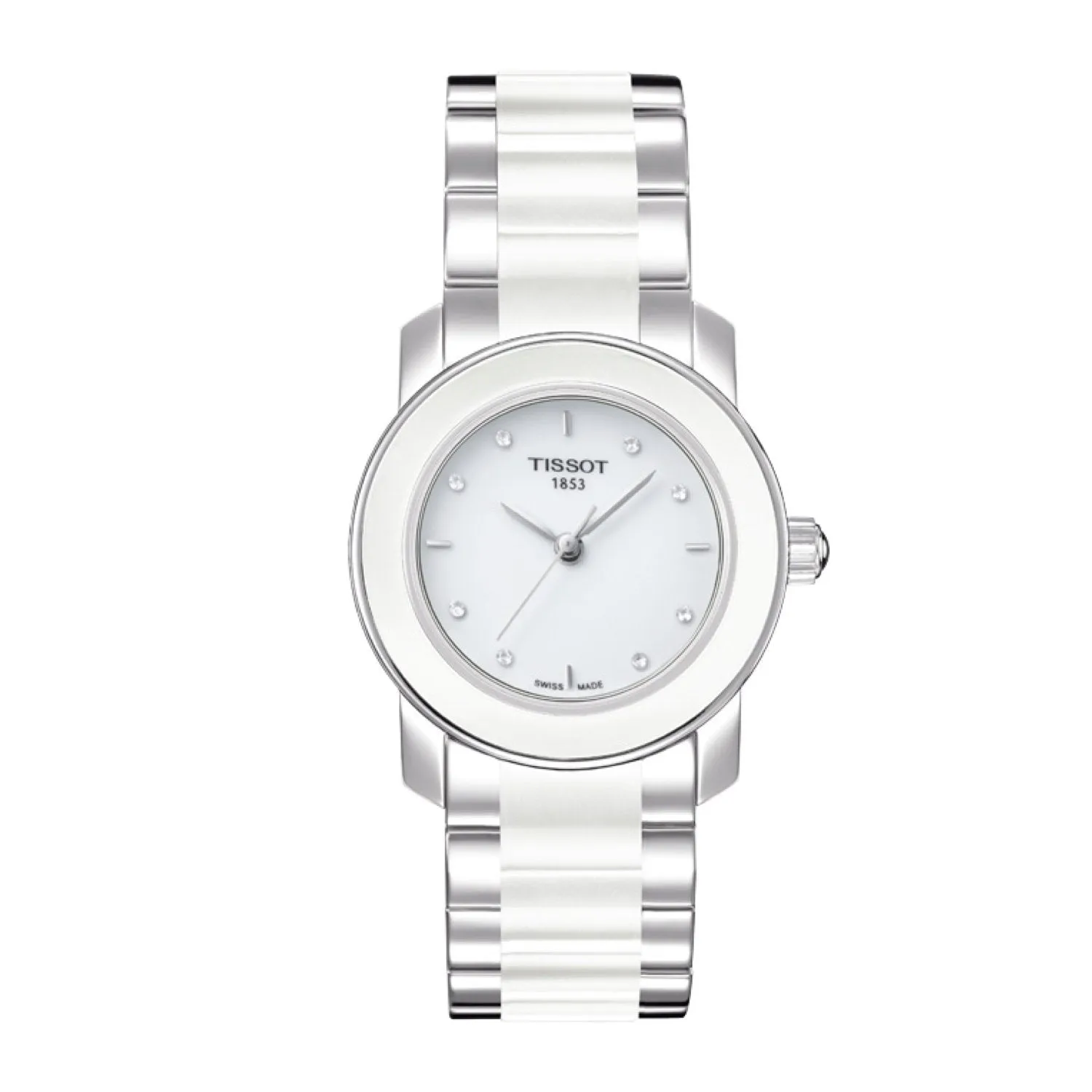 Tissot 16mm Ceramic White ceramic and steel bracelet