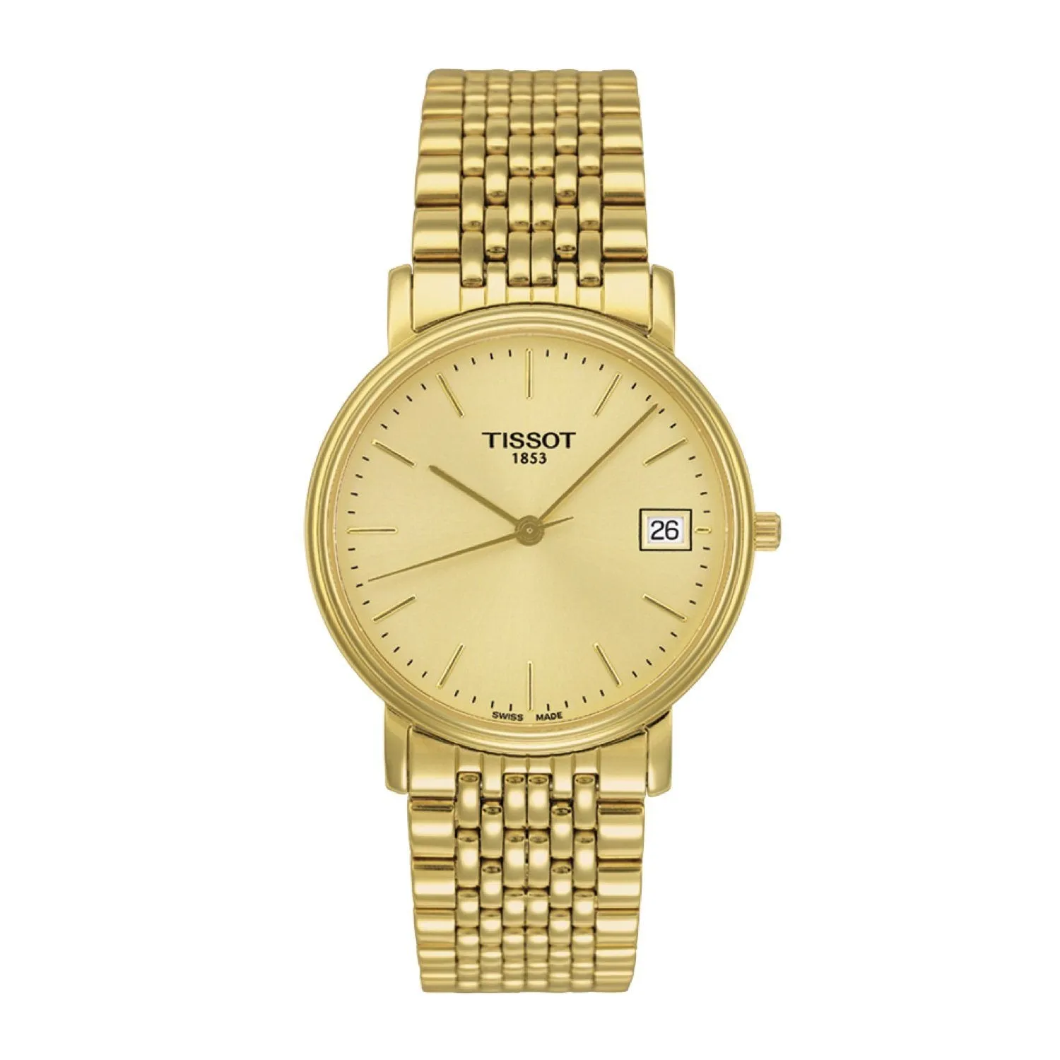 Tissot 18mm Desire Gold toned steel bracelet