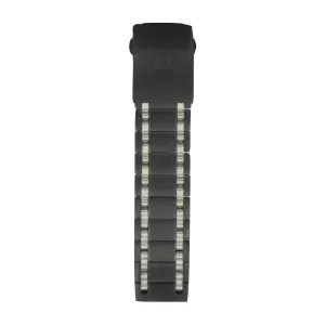 Tissot 20mm T-Race ll Black-silver Coated Steel Bracelet
