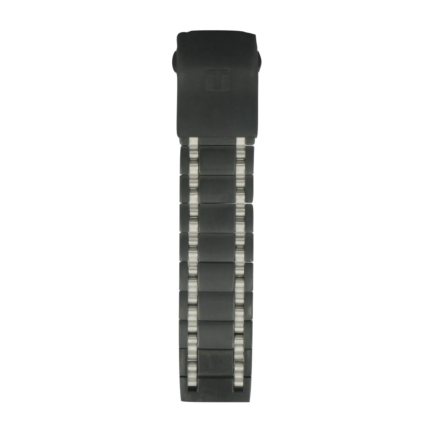 Tissot 20mm T-Race ll Black-silver Coated Steel Bracelet