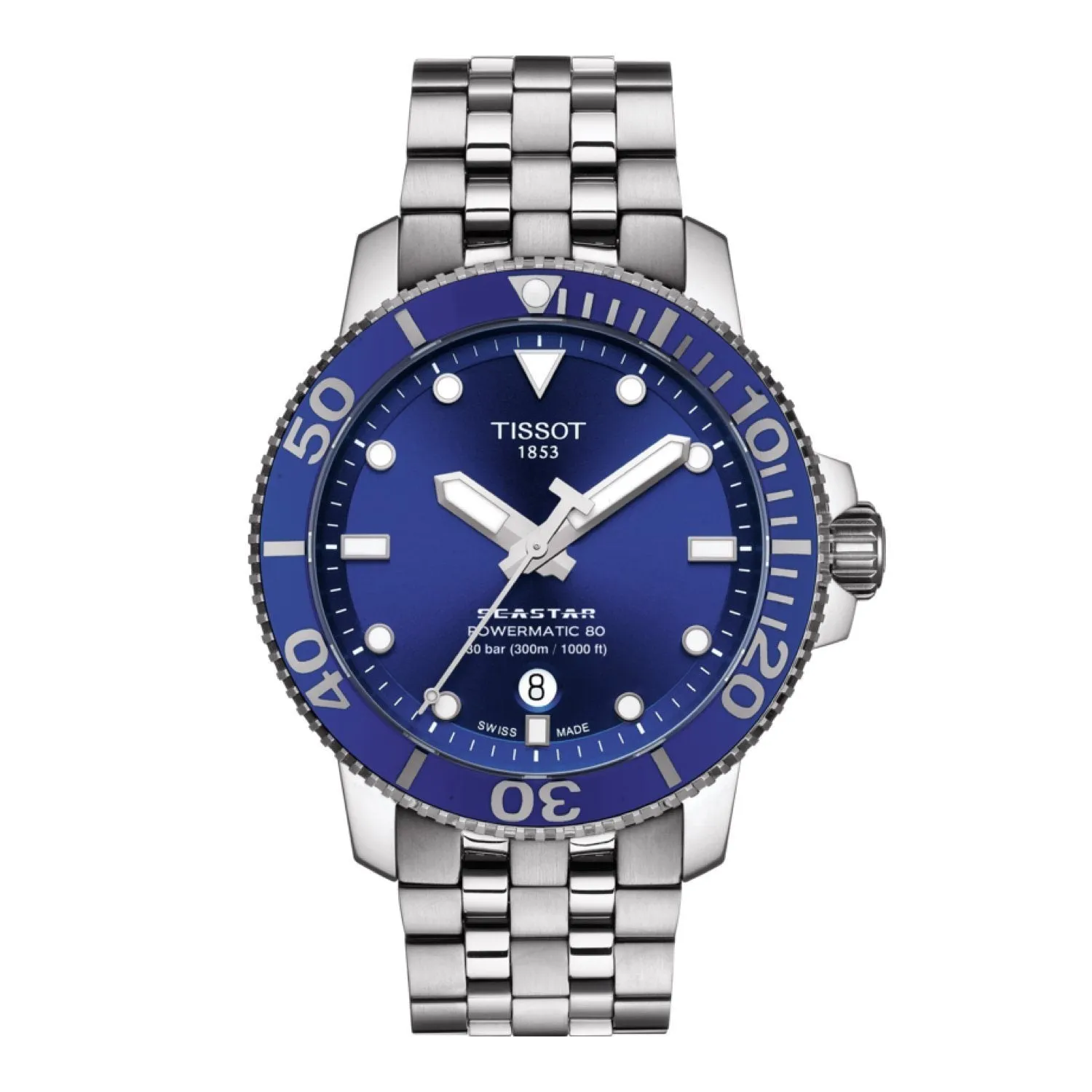Tissot 21mm Seastar Stainless steel bracelet