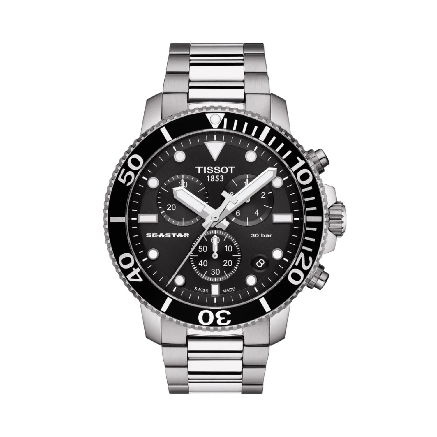Tissot 22mm Seastar Stainless steel bracelet