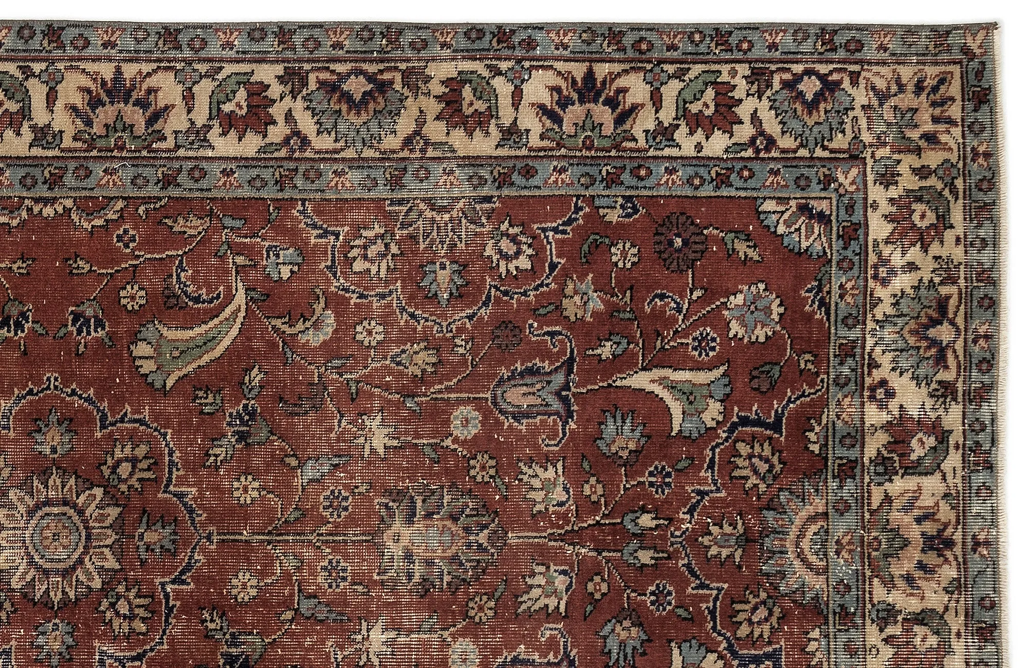 Traditional Design Natural Aged Vintage Rug 5'5'' x 8'10'' ft 165 x 269 cm