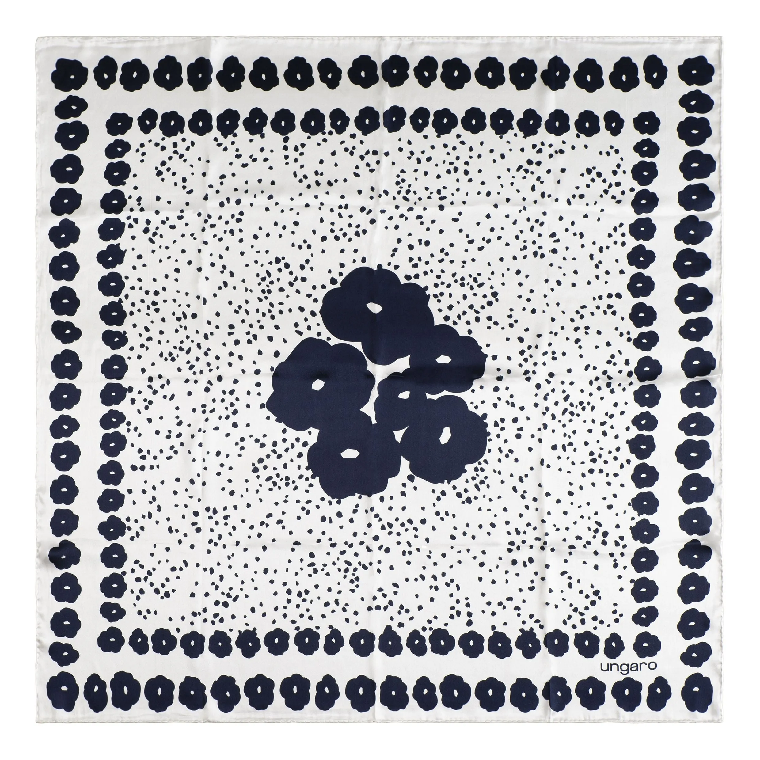 Ungaro UFL918F-Silk scarf Giada White