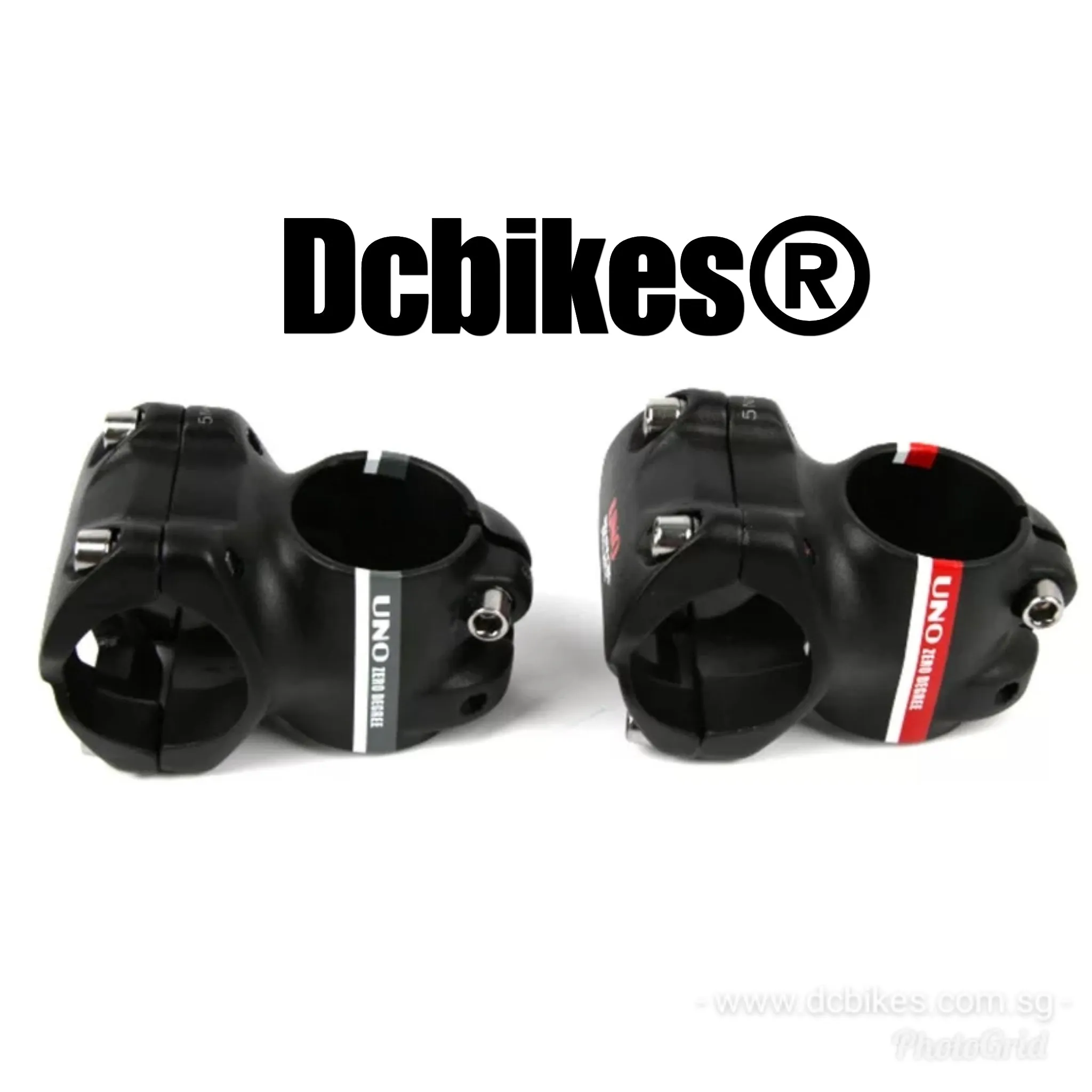 UNO 35mm Alloy 0 Degree AM MTB Red Black Stem 31.8mm 