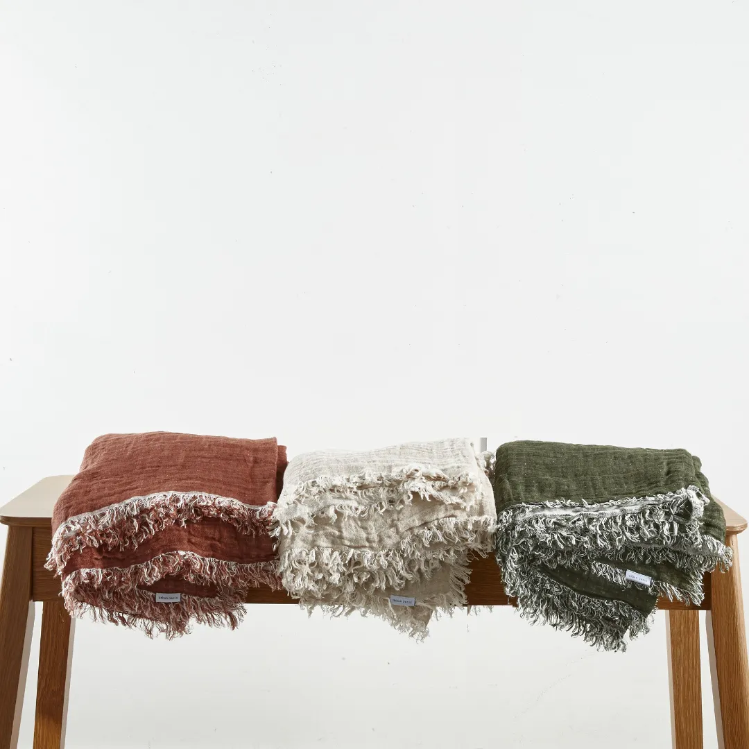 Urban Oasis Melua Throw Blanket Thyme