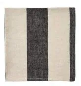 Urban Stripe Napkin Black