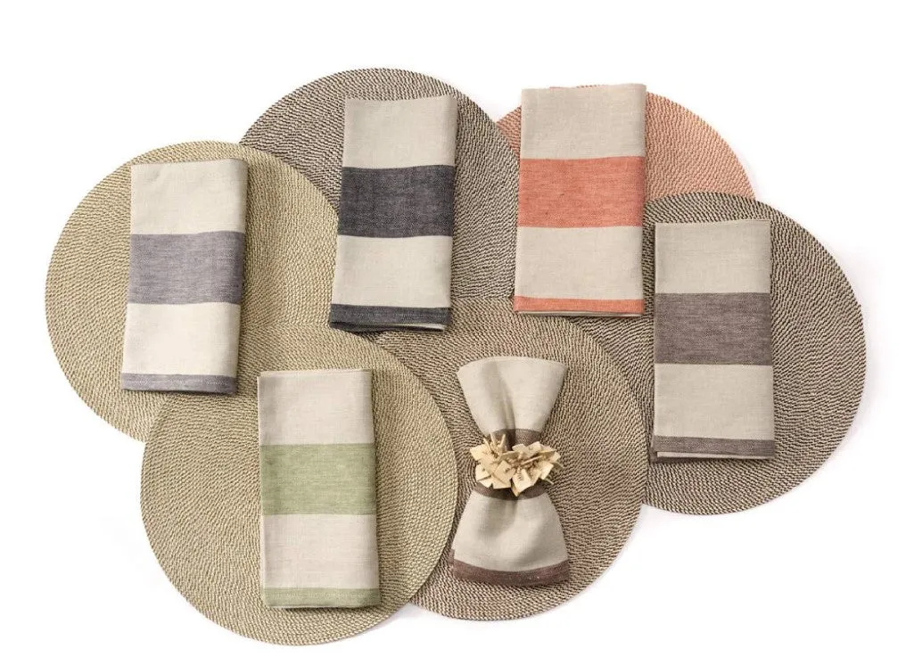 Urban Stripe Napkin Coffee