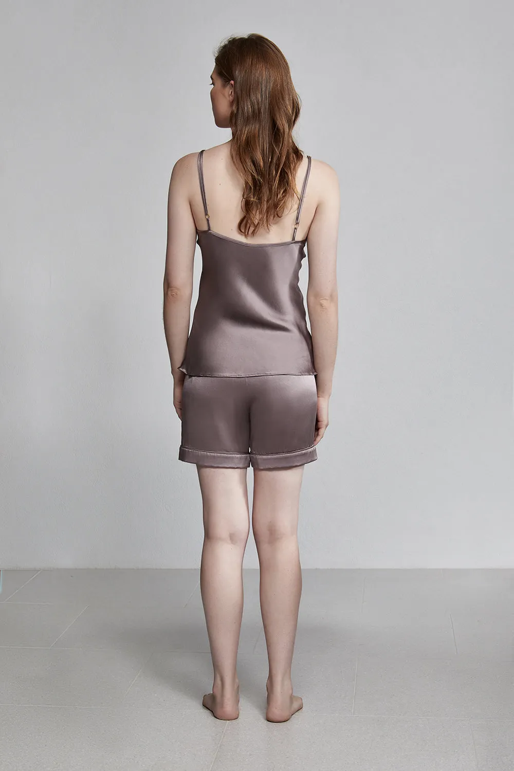 v neck camisole, smoke