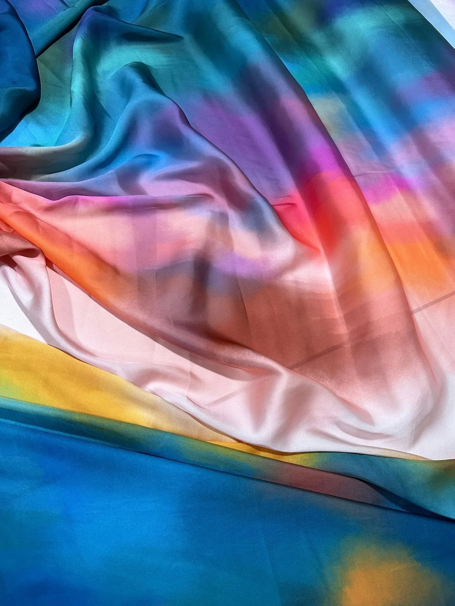 Vibrant Tie Dye Fabric by the Yard for Sewing and Crafting Projects
